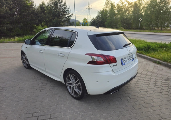 Peugeot 308 cena 42900 przebieg: 89500, rok produkcji 2014 z Grajewo małe 137